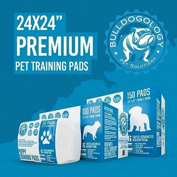 Premium Bulldogology Puppy Training Pads for Dogs 24x24