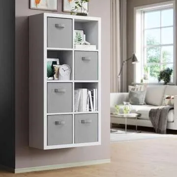 Chic Heavy Duty Storage Bins - 8 Pack Fabric Cubes