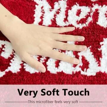 BOANKODU Christmas Bathroom Rugs Extra Soft Bath Mat, Ultra Absorbent Christmas Bathroom Rug, Bathroom Mat with Non-Slip Bottom (32x20 inch + 24x16 Inch)