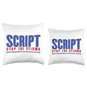 Multicolor Dr. Debra Script Throw Pillow - 16x16 Comfort