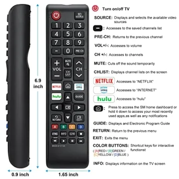 Universal Samsung TV Remote Pack of 2 - Compatible