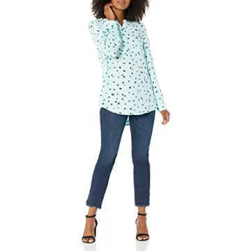 Amazon Essentials Women's Long-Sleeve Woven Blouse