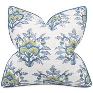 MANOJAVAYA Set of 2 Pcs Vanya Printed Decorative Square Accent Throw Pillow Cover - Sofa, Chair, Couch, Bedroom, Living Room, Farmhouse Home Decor - 24x24 Inches