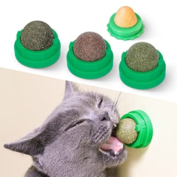 Potaroma Catnip Balls for Cats - Natural Dental Chew Toys