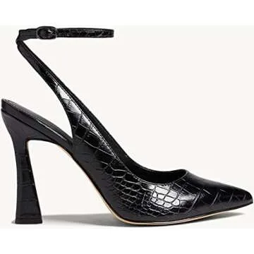 Elegant Reoplty Women's Closed Toe Slingback Heels