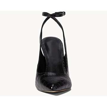 Elegant Reoplty Women's Closed Toe Slingback Heels