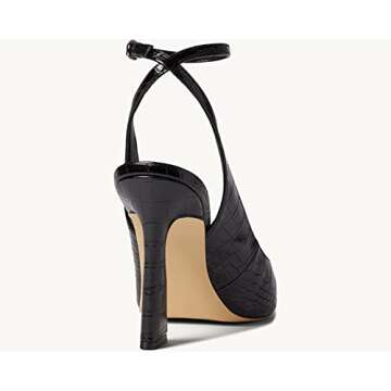 Elegant Reoplty Women's Closed Toe Slingback Heels