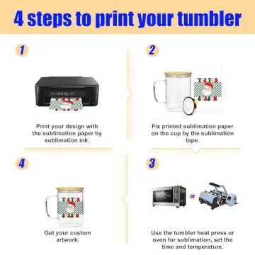 AGH Sublimation Glass Cups with Lids and Straws