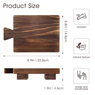COKOKERT Wood Pedestal Soap Stand for Kitchen or Bathroom