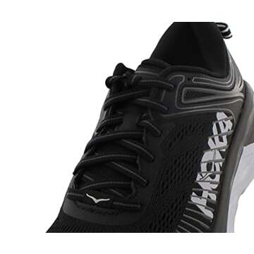 HOKA Bondi 7 Women's Shoes Black/White Size 8.5