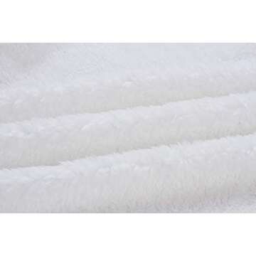 PRETTYGARDEN Women's Soft Sherpa Fleece Vest Zip up Lined Stand Collar Lightweight Warm Waistcoat with Pockets (White, Medium)