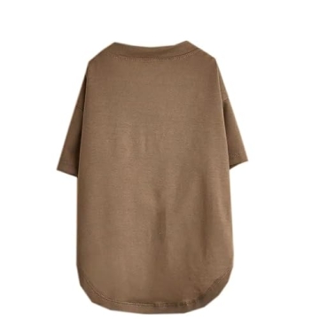Cute Dog Clothes,Dog T Shirt for Medium Dogs.Dog Clothes for Small Dogs Girl Boy,Puppy.Breathable Soft Dog Costume Pet Dogs Cats,Pet Pullover Jumper,Cat Clothes (M-(7~11lb), Chest~16", Khaki)