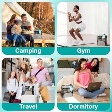 Hiverst Hanging Toiletry Bag, Shower Caddy Tote Bag (Updated Version, Full Size Bottle Compatible), Bath Organizer for College Dorms, Gym, Camp, Women Men, with Funny Luggage Tag