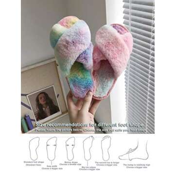 LZLER Women Fuzzy Fluffy Slippers for Indoor Outdoor Comfort