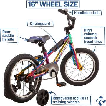 Revere 16" Freestyle Kids Bicycle for Ages 4-6