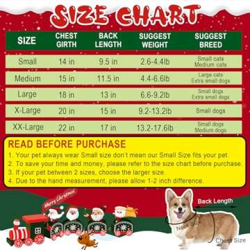 Dog Christmas Outfit, Dog Christmas Hoodie Vest Dog Santa Costume with Elk Antlers Christmas Clothes for Small Medium Dogs Cats Pets (Large)