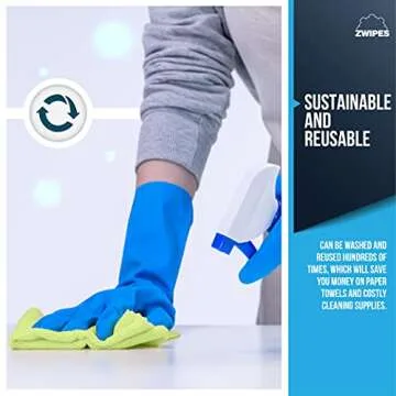 Zwipes Microfiber Cleaning Cloths - Ultra-Absorbent 48 Pack