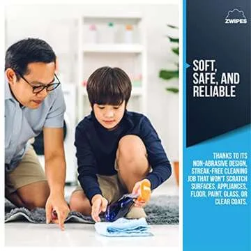 Zwipes Microfiber Cleaning Cloths - Ultra-Absorbent 48 Pack