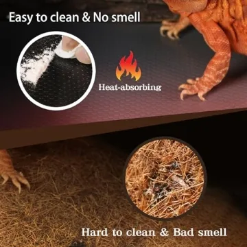 ZUNZINGY Reptile Mat for Bearded Dragons and More - 18 x 36