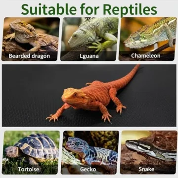 ZUNZINGY Reptile Mat for Bearded Dragons and More - 18 x 36
