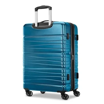 Samsonite Evolve Se Hardside Expandable Luggage with Double Spinner Wheels, Caribbean Blue, 2PC Set (CO/L)
