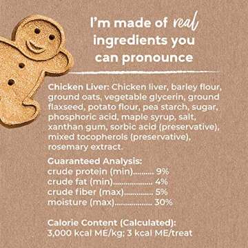 Buddy Trainers Dog & Puppy Training Treats for Small or Large Dogs, Baked in USA, Natural Chicken Liver 7 oz.