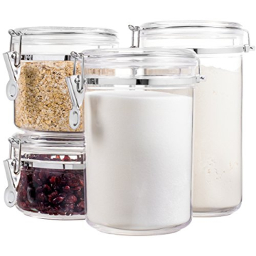 Bellemain 4 Piece Airtight Acrylic Canister Set