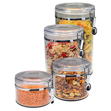 Bellemain 4 Piece Airtight Acrylic Canister Set