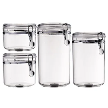 Bellemain 4 Piece Airtight Acrylic Canister Set