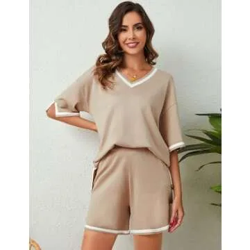 Bloggerlove Women Knit Sweater Short Sets - Stylish and Comfy