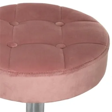 Stylish Dusty Pink Vanity Stool with Adjustable Height
