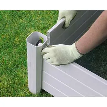 NuVue Outdoor Raised Garden Bed for Edibles and Flowers