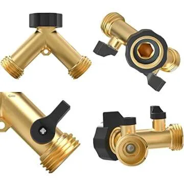 Twinkle Star 2 Way Heavy Duty Garden Hose Splitter
