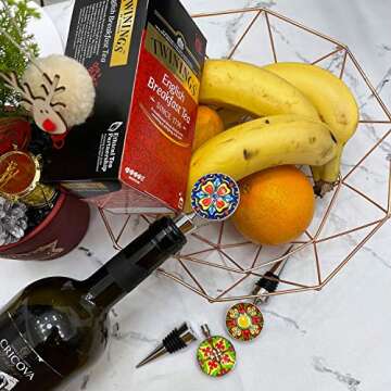 Sunbright Wine Bottle Stoppers for Gifts and Parties - Set of 3