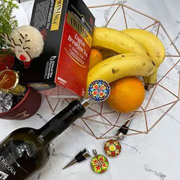 Sunbright Wine Bottle Stoppers for Gifts and Parties - Set of 3