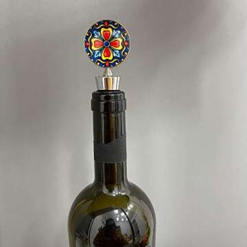 Sunbright Wine Bottle Stoppers for Gifts and Parties - Set of 3