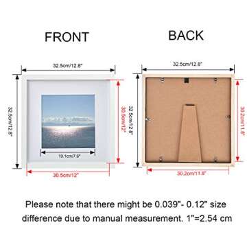 FRAMICS 12x12 Picture Frame Set - Stylish Home Decor