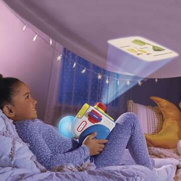 Little Tikes Story Dream Machine Duck, Duck, Dinosaur Story Collection, Storytime, Books, HarperCollins, Audio Play Character, Gift and Toy for Toddlers and Kids Girls Boys Ages 3+ Years