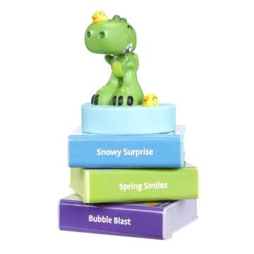Little Tikes Story Dream Machine Duck, Duck, Dinosaur Story Collection, Storytime, Books, HarperCollins, Audio Play Character, Gift and Toy for Toddlers and Kids Girls Boys Ages 3+ Years