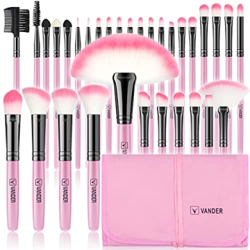 VANDER 32pcs Professional Makeup Brush Set for All Levels