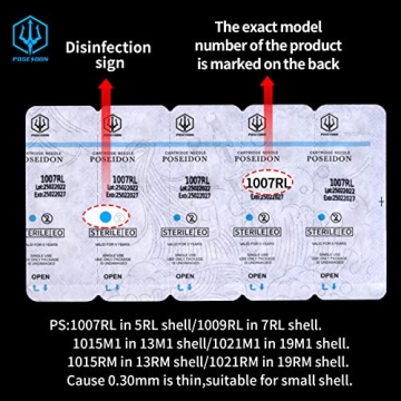 Poseidon 50Pcs Tattoo Cartridge Needles Mixed Sizes