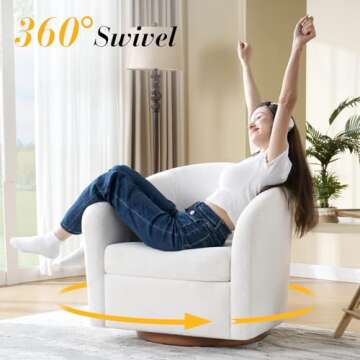 Comfortable Jocisland Swivel Round Accent Chair for All Home