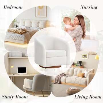 Comfortable Jocisland Swivel Round Accent Chair for All Home