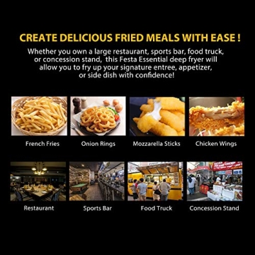 Festa Electric Deep Fryer - Large Capacity, Safe, Durable