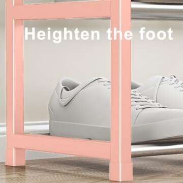 4-Tier Portable Shoe Rack for Easy Home Organization