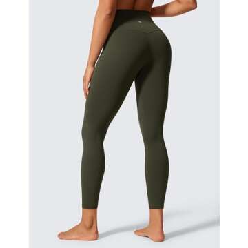 CRZ YOGA Womens Butterlift High Waisted Workout Leggings 25" - Pilates Gym Athletic Yoga Pants Butte...