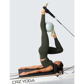 CRZ YOGA Womens Butterlift High Waisted Workout Leggings 25" - Pilates Gym Athletic Yoga Pants Buttery Soft Olive Green Large