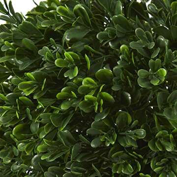 Nearly Natural 10in. Boxwood Topiary Artificial Plant UV Resistant (Indoor/Outdoor)