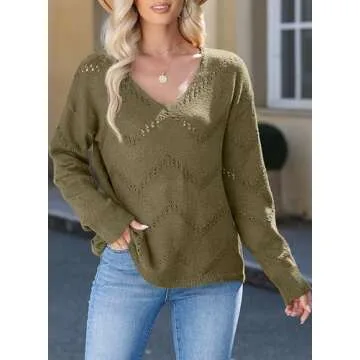 EVALESS Summer Outfits Sweaters for Women Trendy 2024 Crochet Tops Business Casual Clothes Cashmere ...