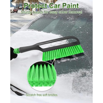 SEAAES Extendable Snow Brush & Emergency Shovel - All-in-One Tool